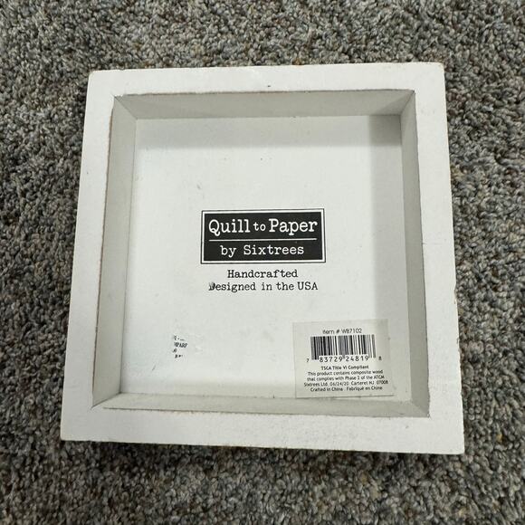 Sixtrees Quill to Paper Small Desk Shelf Sign She Believed She Could So She Did - Picture 6 of 9